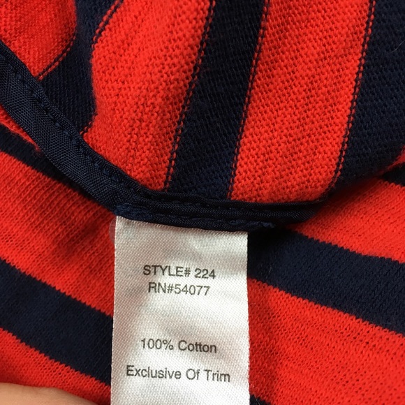 CAbi Red and Navy Striped Knit Blazer - Picture 6 of 6